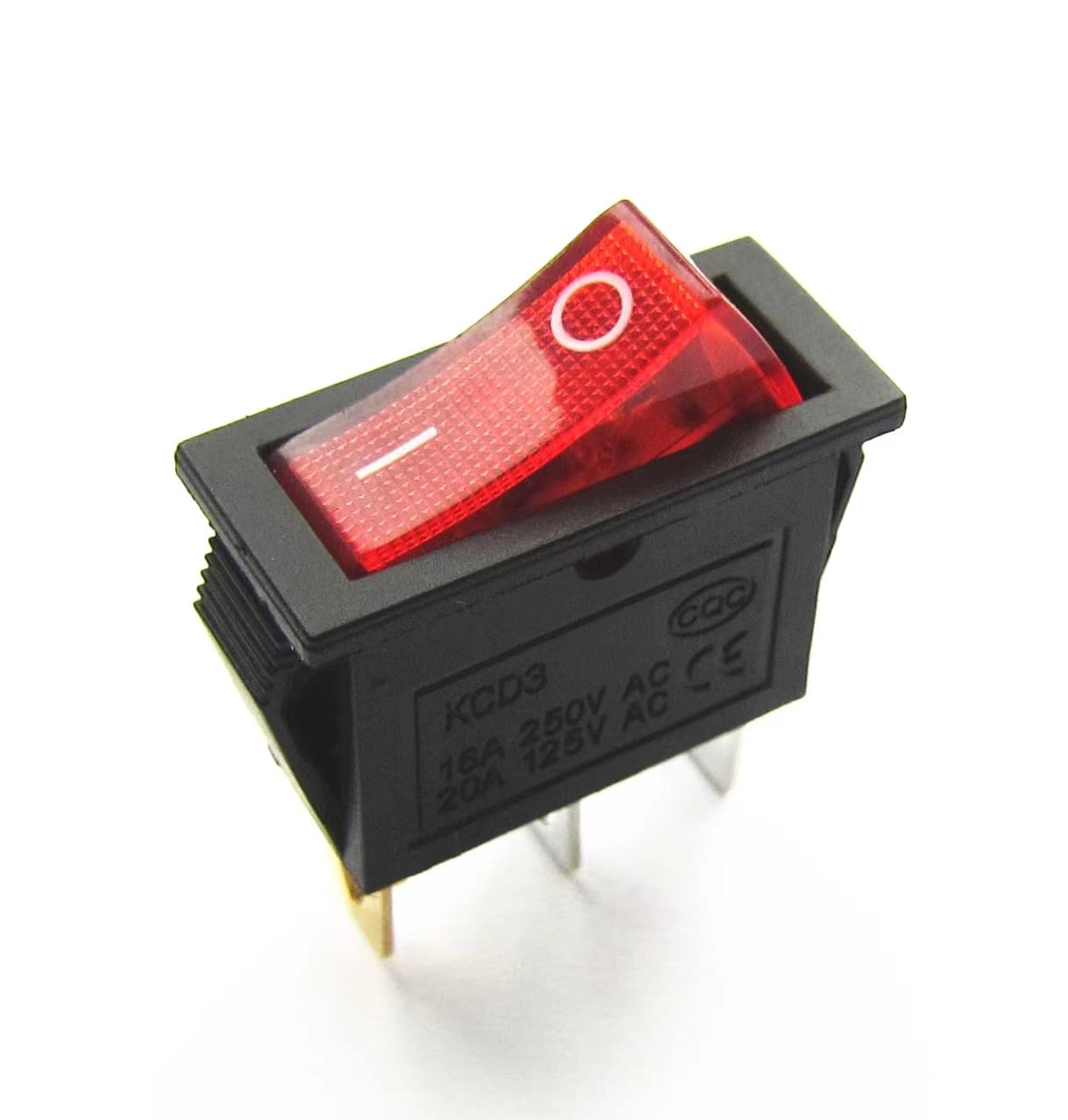 120927-24 120 Volt Rocker Switch Lighted On Off for Electric Fireplaces FMI Desa 16A/250V/AC1HP 20A/125V/3/4HP(2PCS )