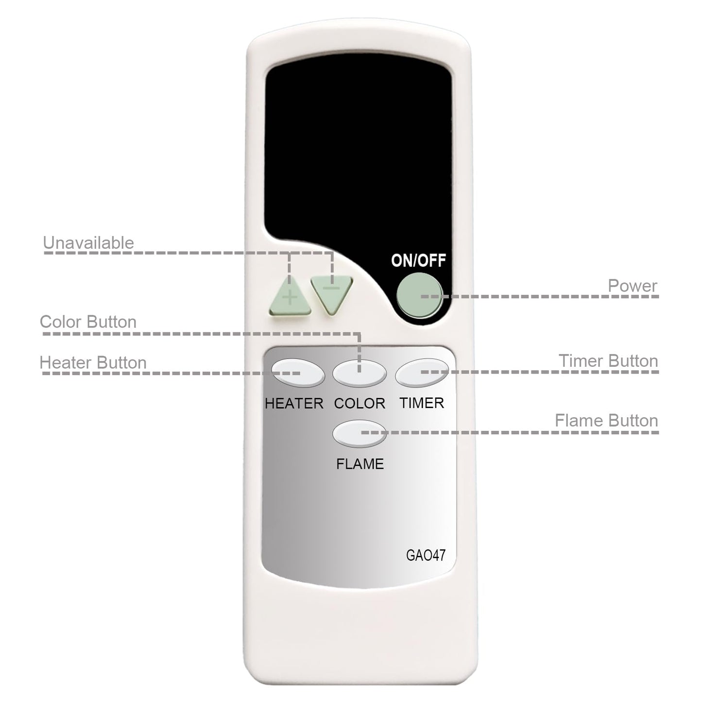 XINJISHIMIN Replacement Remote Control for Northwest Electric Fireplace Heater BEF-36WM BEF-42WM BEF-50WM BEF-54WM BEF-60WM BEF-72WM