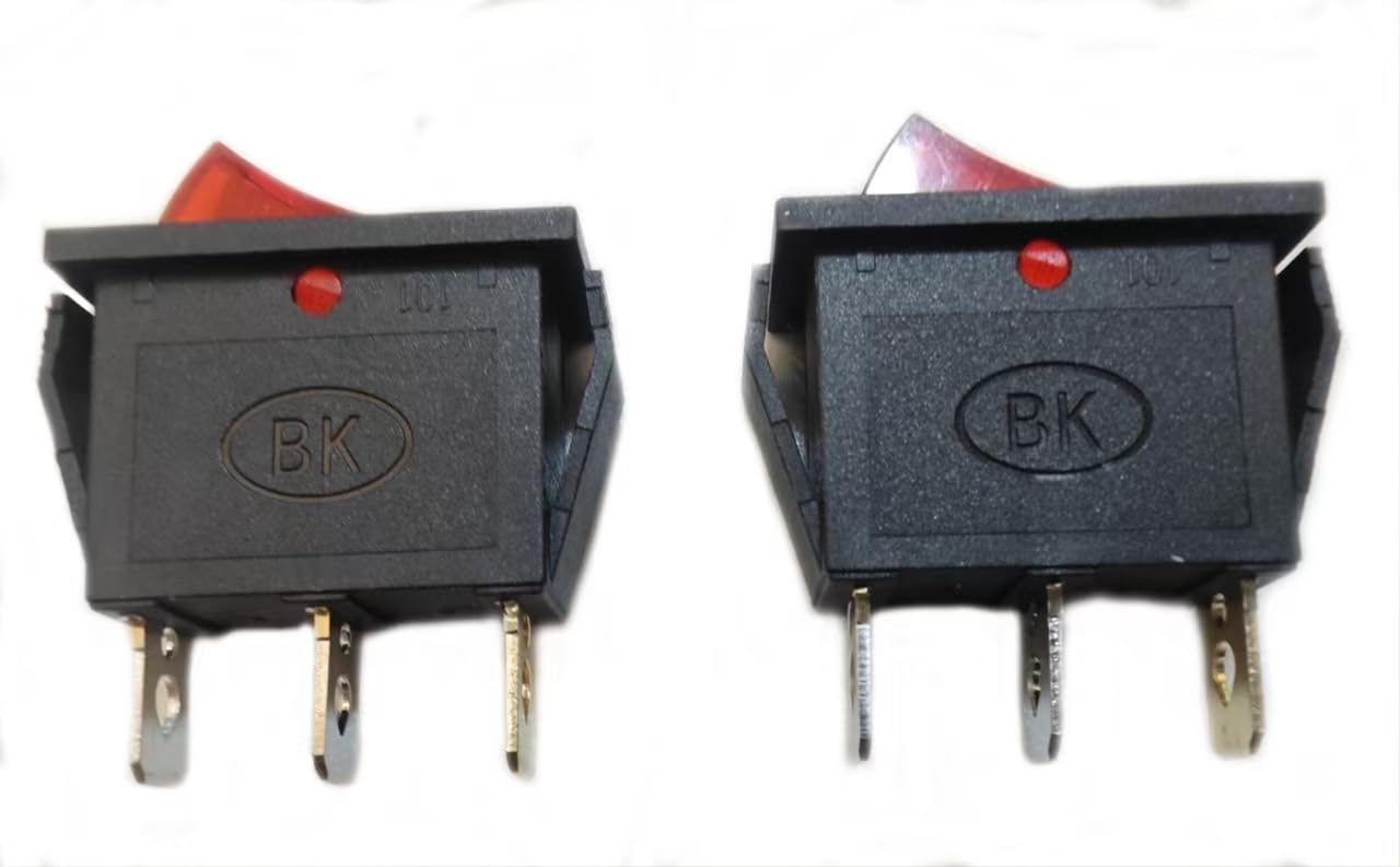 120927-24 120 Volt Rocker Switch Lighted On Off for Electric Fireplaces FMI Desa 16A/250V/AC1HP 20A/125V/3/4HP(2PCS )