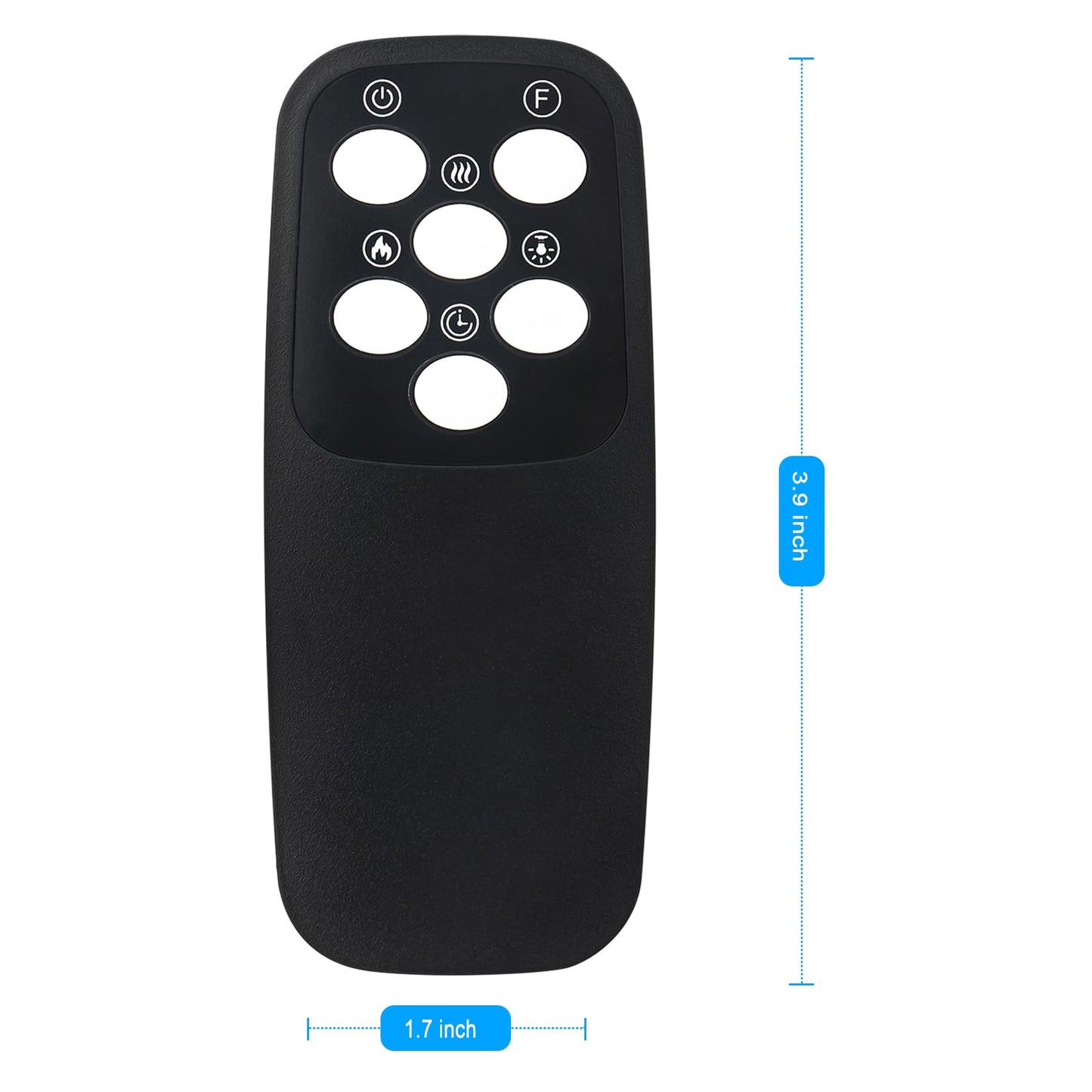 FR60XD Replacement Remote Control Applicable for Intertek Wall Mount Electric Fireplace IF-32FSB Naomi Home Kimball Electric Fireplace IF-1340 IF-1350 IF-1360