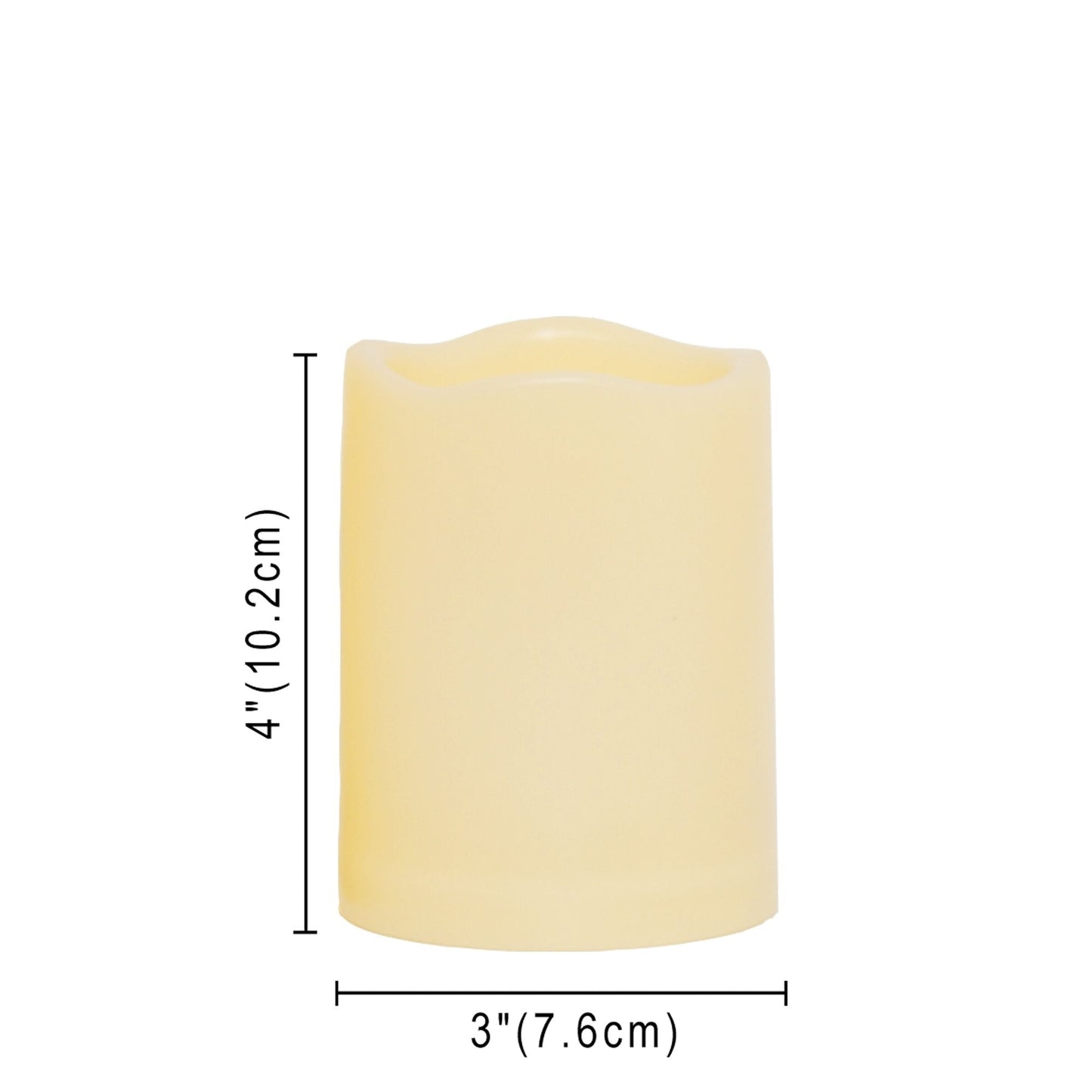 CANDLE CHOICE Waterproof Outdoor Battery Operated Flameless Candles with Timer Realistic Flickering Plastic Fake Electric LED Pillars for Lantern Garden Wedding Christmas Decorations 3”x4” 3 Pack