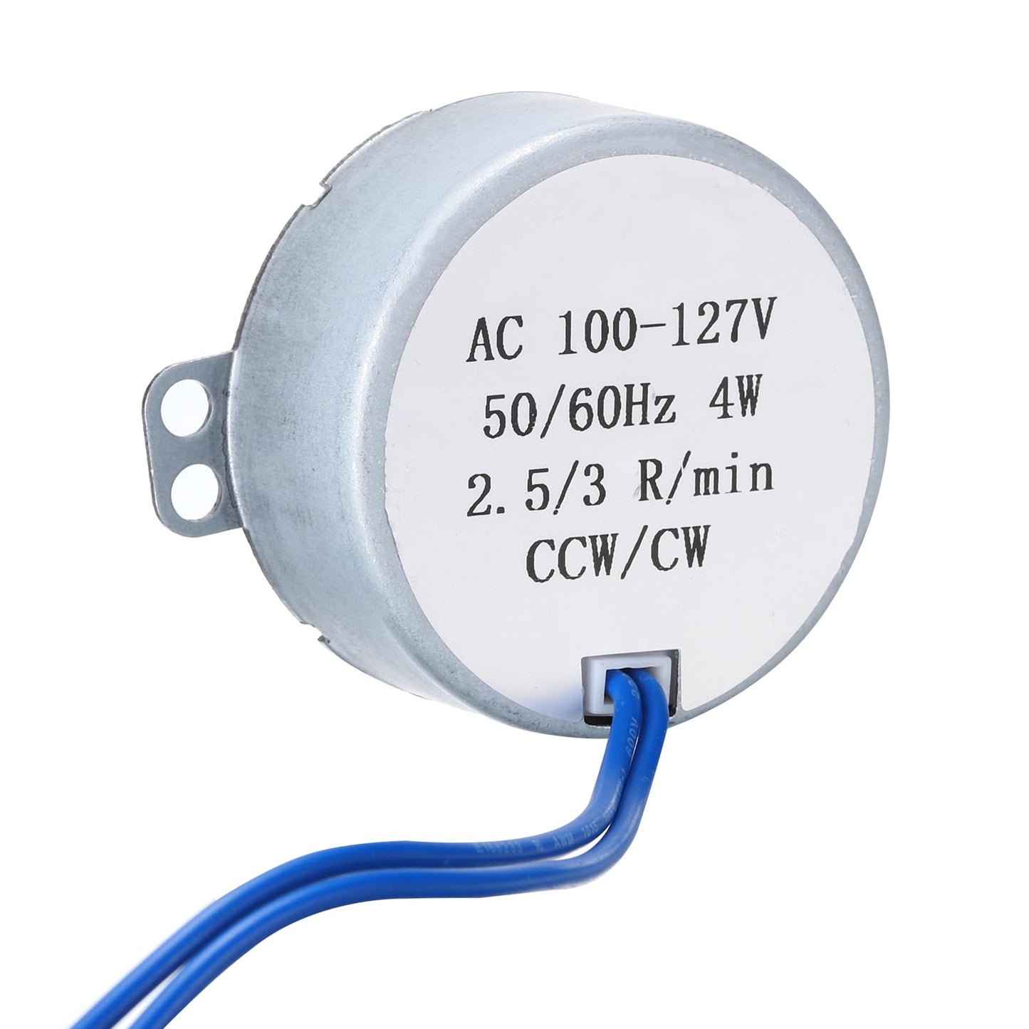 MECCANIXITY TYC-50 Small Synchronous Motor 100-127V AC 2.5-3RPM Shaft Rotation CW/CCW 4W Gear Motor, 8kgf.cm Reduction Ratio for Electric Fireplace