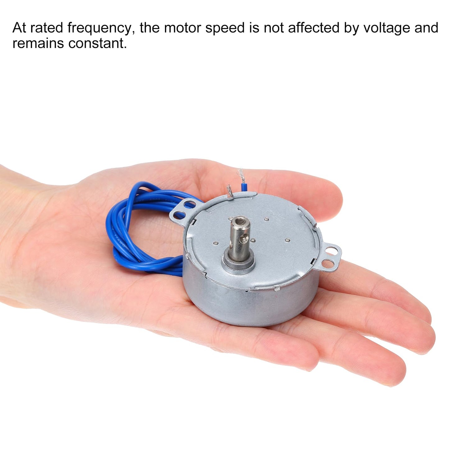 MECCANIXITY TYC-50 Small Synchronous Motor 100-127V AC 2.5-3RPM Shaft Rotation CW/CCW 4W Gear Motor, 8kgf.cm Reduction Ratio for Electric Fireplace