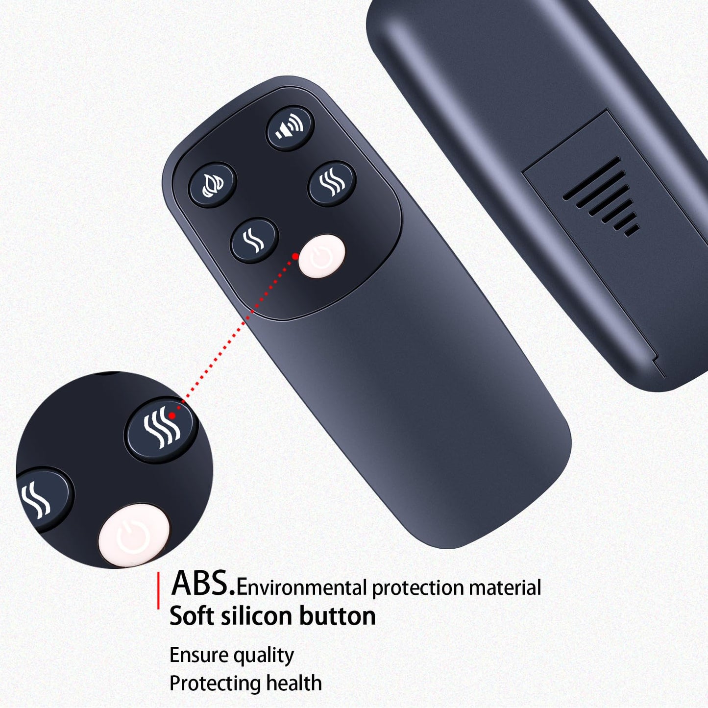 WDZP New Remote Control Replacement fit for LegendFlame Electric Fireplace EF290 EF484 EF290A-WB,PuraFlame Western and Klaus Series Electric Fireplace