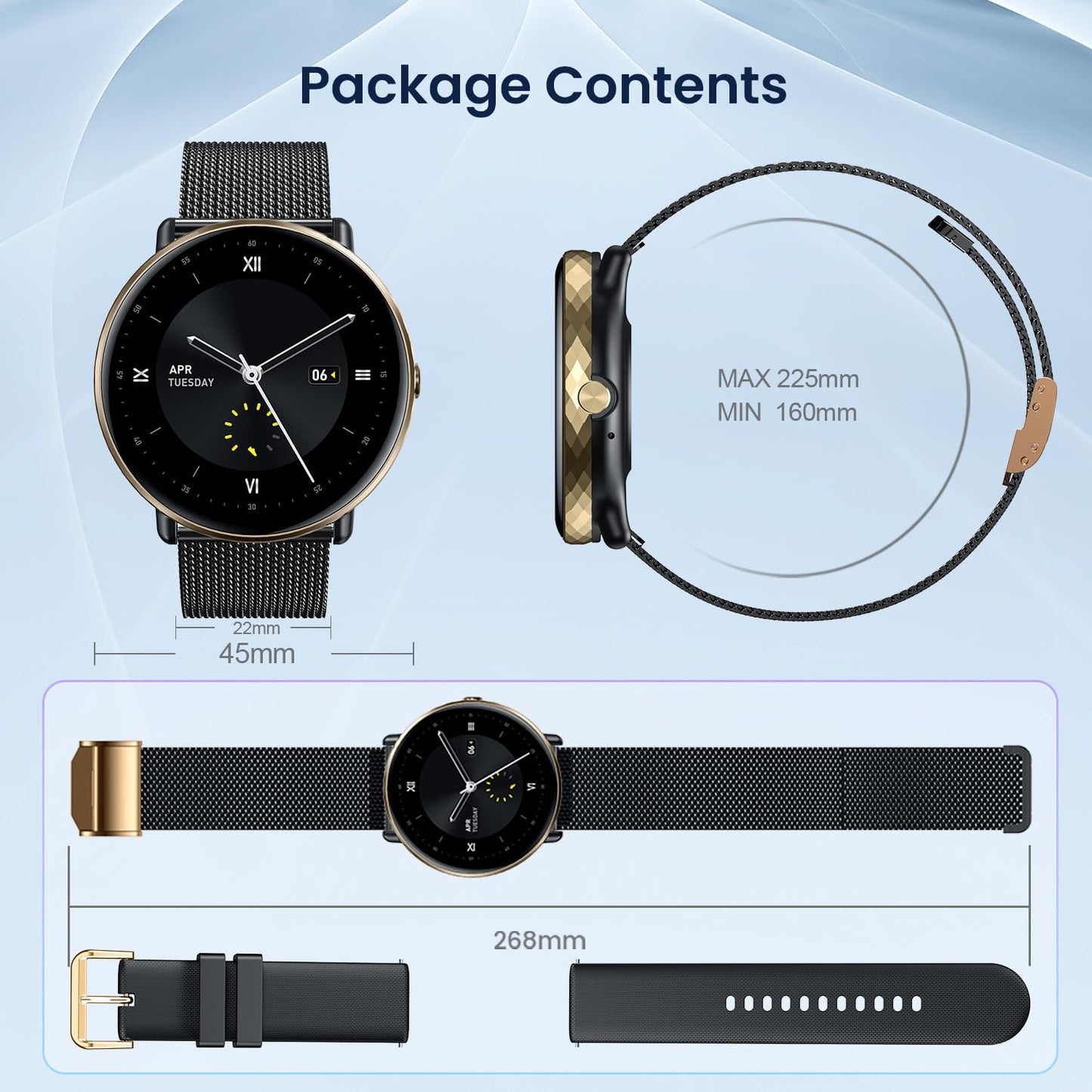 Smart Watches for Men Women Android iOS Phones: Smart Watch for Men Fitness Tracker with 1.43" AMOLED Smart Watches for Women Touchscreen Waterproof Blood Pressure Heart Rate Step Sport Pedometer