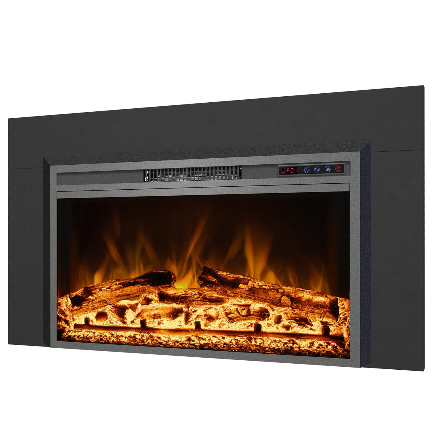 Kentsky Trim Kit for 35.6" W x 27.5" H Electric Fireplace Inserts