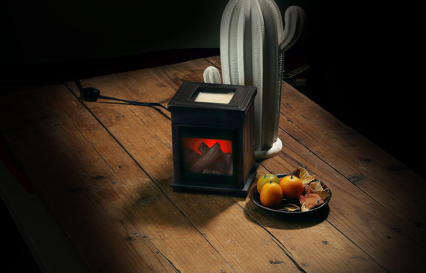 NAFANG Fireplace Wax Warmer,Electric Wax Melt Warmer,Candle Wax Warmer for Scented Wax Melts,Metal Wax Melter,Wax Burner Fragrance Warmer for Home Office Gifts & Decor