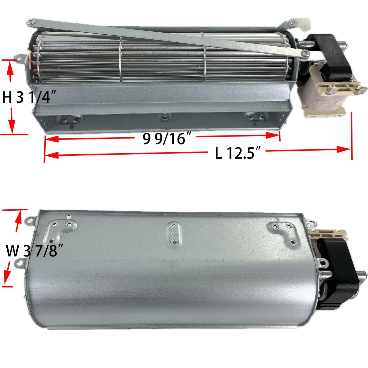 Direct Store Parts Kit DN116 GFK4, FK12, FK24 Replacement Fireplace Blower Fan with 3-prong power cord for Monessen, Vermont Castings, Majestic, Temco, Rotom R7-RB12