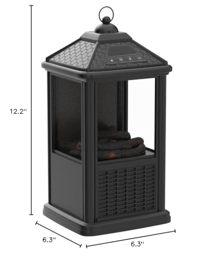 Mini Small Indoor Electric Fireplaces Lanterns Space Heaters Stove 3D Flame Freestanding Portable Electric Fireplace Space Heaters for Indoor Use with Remote Timer Thermostat