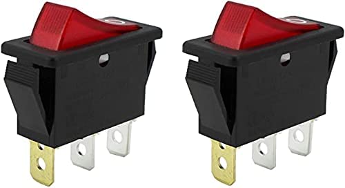120927-24 120 Volt Rocker Switch Lighted On Off for Electric Fireplaces FMI Desa 16A/250V/AC1HP 20A/125V/3/4HP（2PCS ）