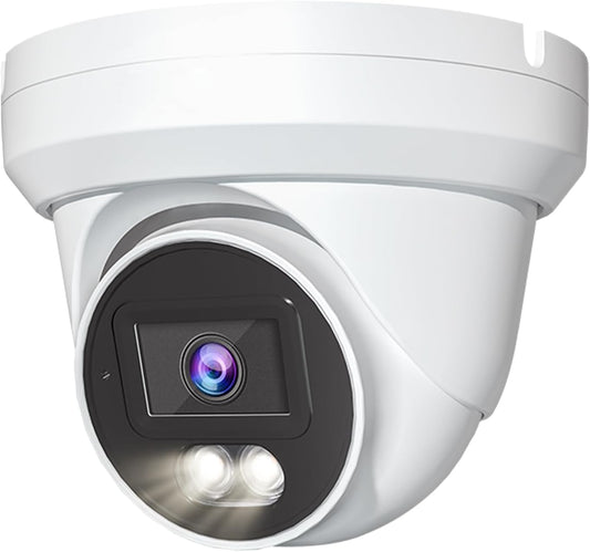 (New Upgrade) 2MP 1080P 24/7 Full-Color HD TVI/CVI/AHD/CVI Dome CCTV Security Camera with Sony-Starvis Sensor, Indoor Outdoor Color Night Vision Waterproof Analog Surveillance Camera 2.8mm Lens