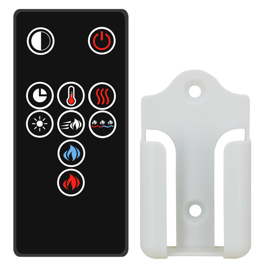 Replacement Remote Control for Napoleon Electric Fireplace W190-0181-SER NEFBD50HE NEFBD60HE,with Wall Mounting Bracket