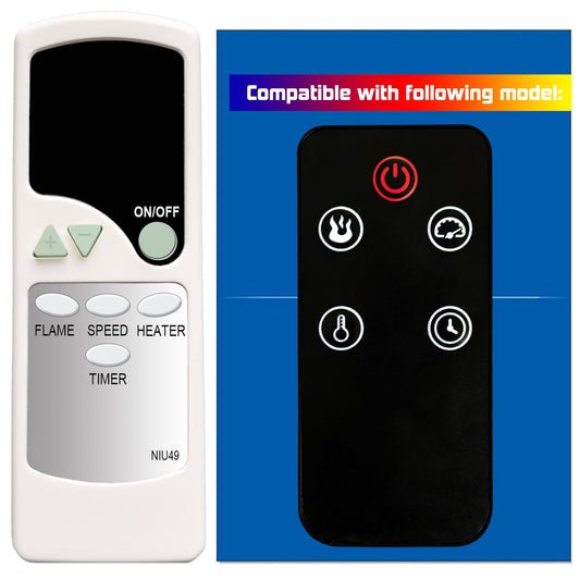 XINJISHIMIN Replacement for Allen+Roth Electric Fireplace Heater Remote Control 2315FM-23-931