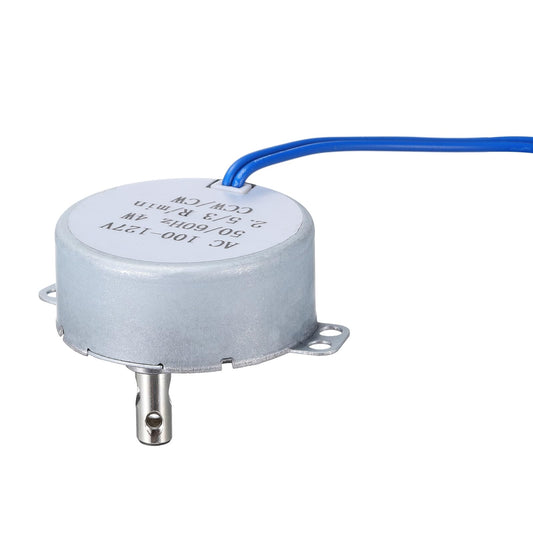 MECCANIXITY TYC-50 Small Synchronous Motor 100-127V AC 2.5-3RPM Shaft Rotation CW/CCW 4W Gear Motor, 8kgf.cm Reduction Ratio for Electric Fireplace
