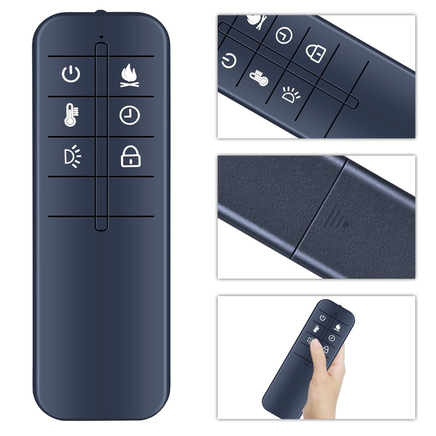 Replacement Remote Control Compatible with Febo Flame Electric Fireplace Heater ZHS-36-A 15IN-36-095 F15-C-029-088