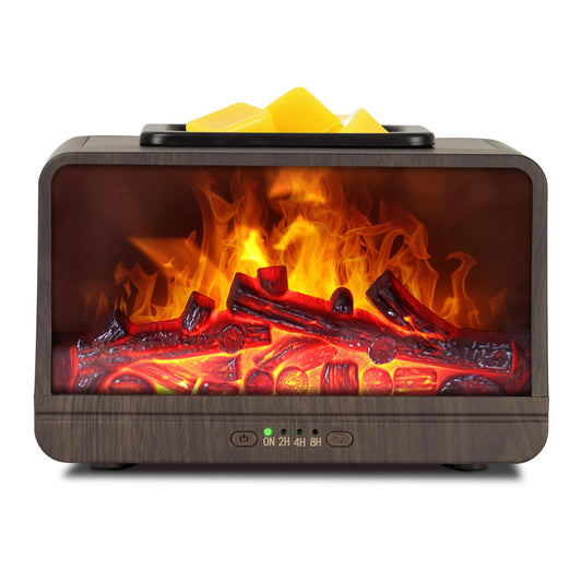 Wax Melt Warmer Burner Electric Fireplace Essential Oil Burner Wax Warmer Fragrance Wax Melter Warmer Scented Flame Light with 4 Timer Auto Shut Off for Home Office Bedroom Bathroom Gift & Decor