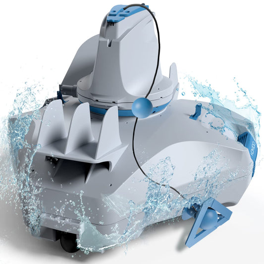 (Upgraded) KOKIDO Cordless Robotic Pool Floor Cleaner, Automatic Pool Vacuum for Flat Bottom Above/Inground Pools up to 30 Feet. Dirt, Sand, Debris & Leaves (max 5 inch), Last 90 Mins, XTROJET 320