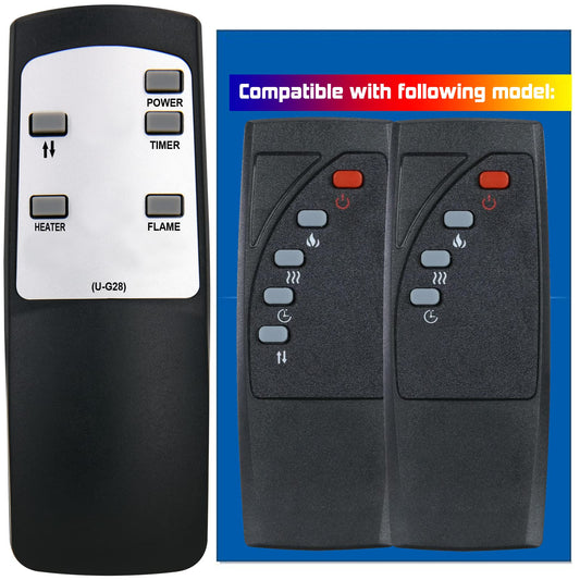 Replacement for Altra Flame AltraFlame Electric Fireplace Heater Remote Control FA42V60L FA42V60L-1 FA42V60L-2 FA42V60L-3 FA42V60L-4 FA42V60L-5 FA42V60L-6 FA42V60L-7 FA42V60L-8 FA42V60L-9